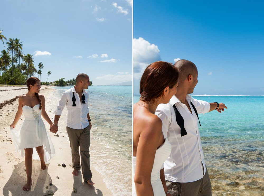 Séance Trash The Dress Sofitel Moorea - Plage de Temae