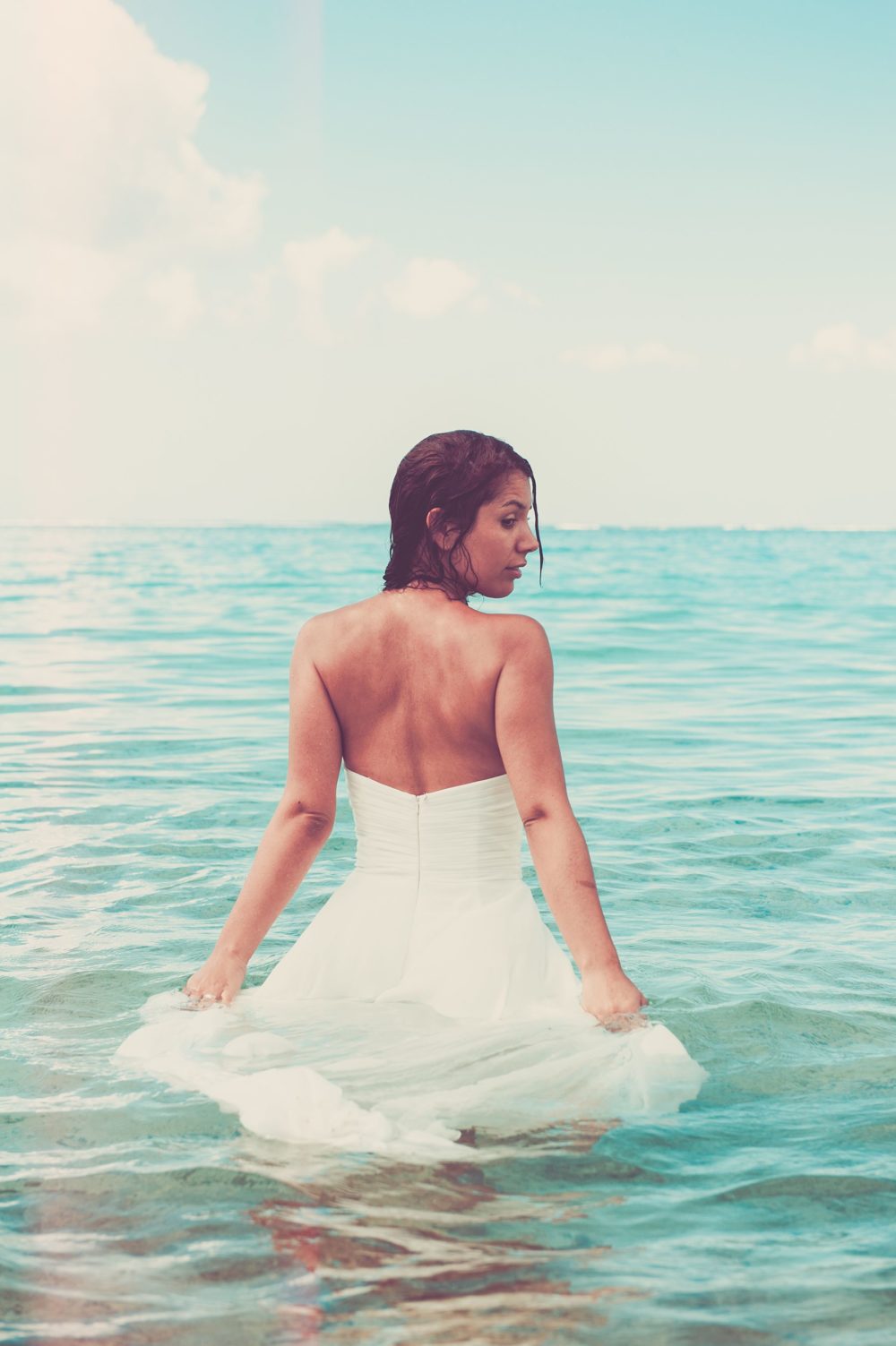 Séance Trash The Dress Sofitel Moorea - Plage de Temae