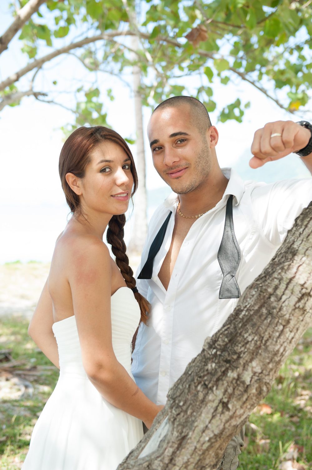 Séance Trash The Dress Sofitel Moorea - Plage de Temae