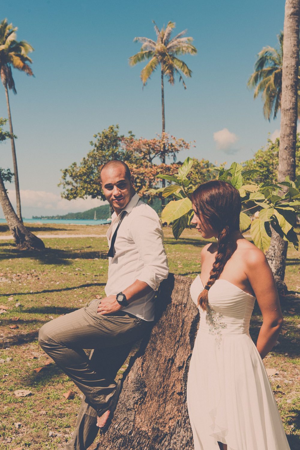 Séance Trash The Dress Sofitel Moorea - Plage de Temae