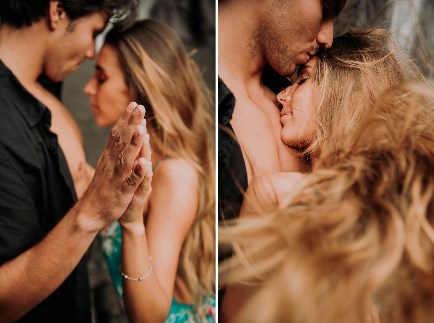 Photos de couple dans la foret tropicale de Tahiti - MG Photographe tahiti