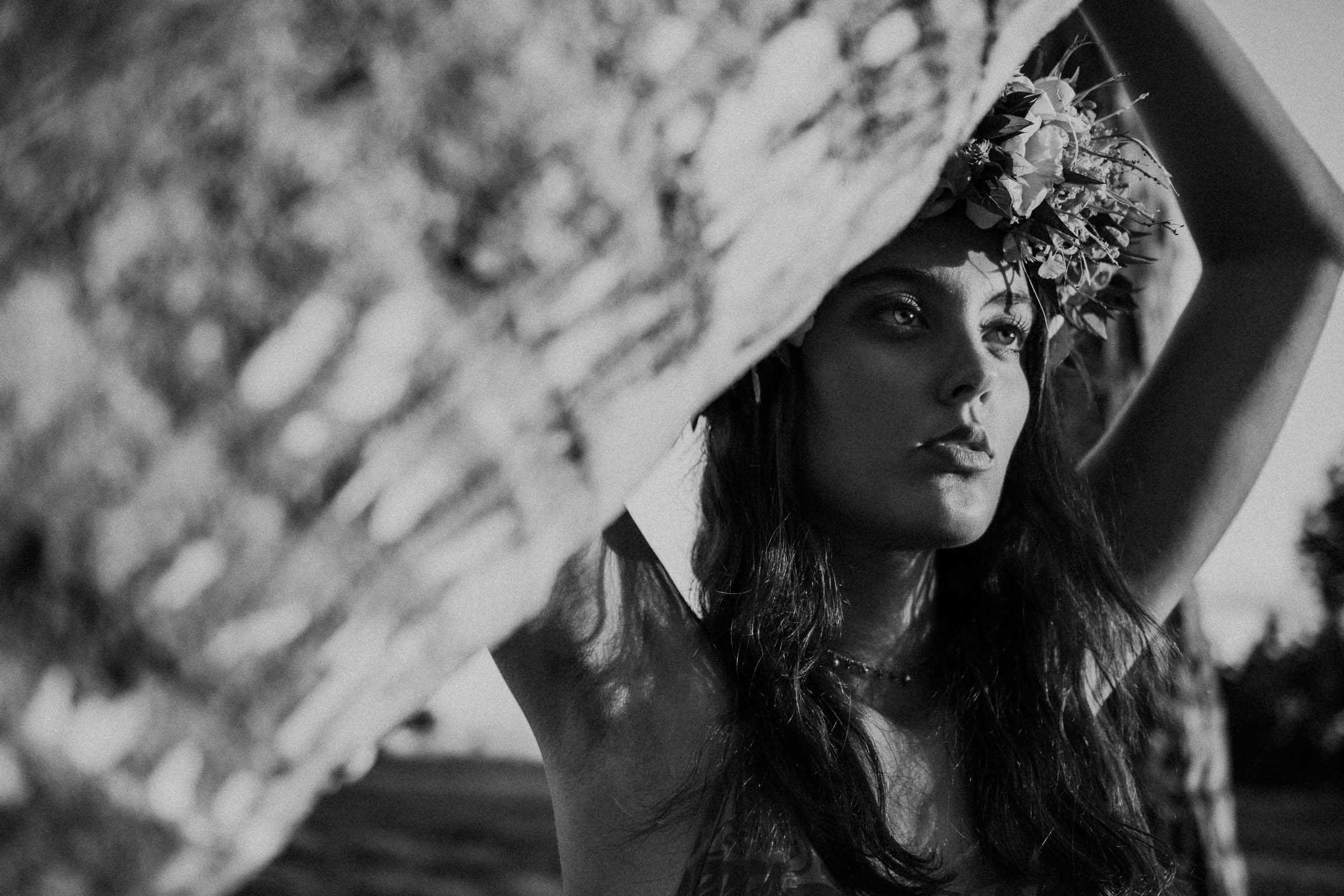 Séance photo sous les cocotiers à Tahiti