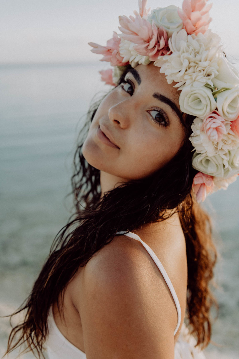 Couple photoshoot Matira Beach Bora Bora