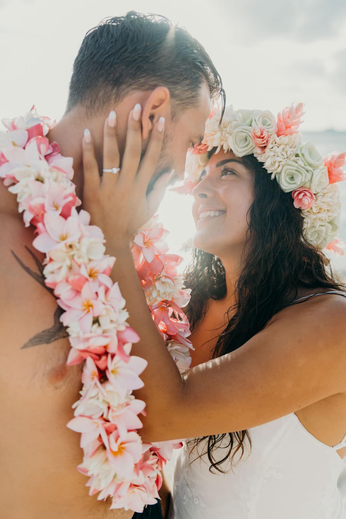 Séance photo couple plage matira bora bora