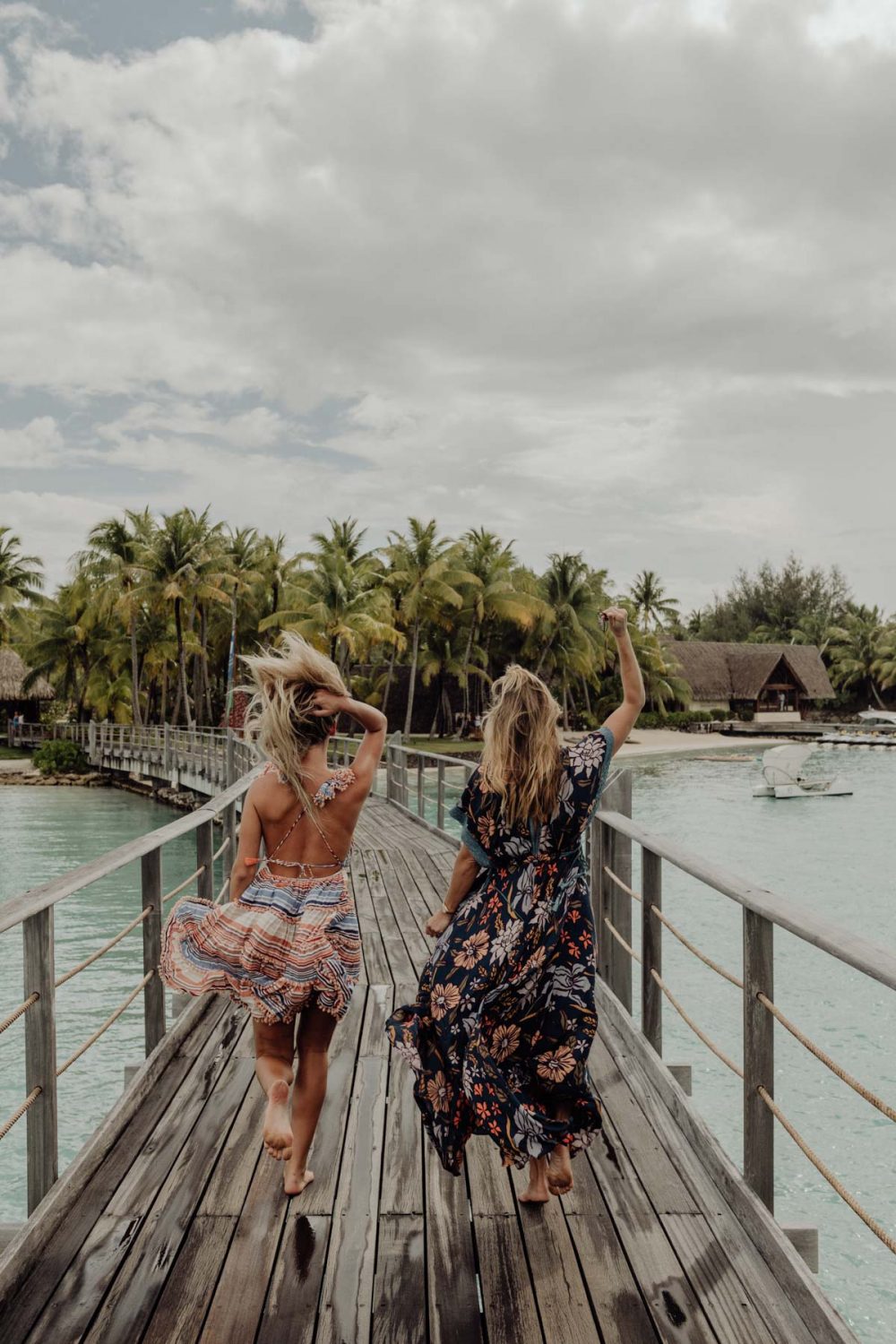 Fashion photoshoot at the Four Seasons Bora Bora