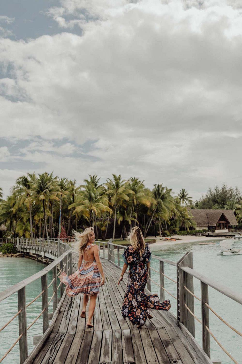 Fashion photoshoot at the Four Seasons Bora Bora