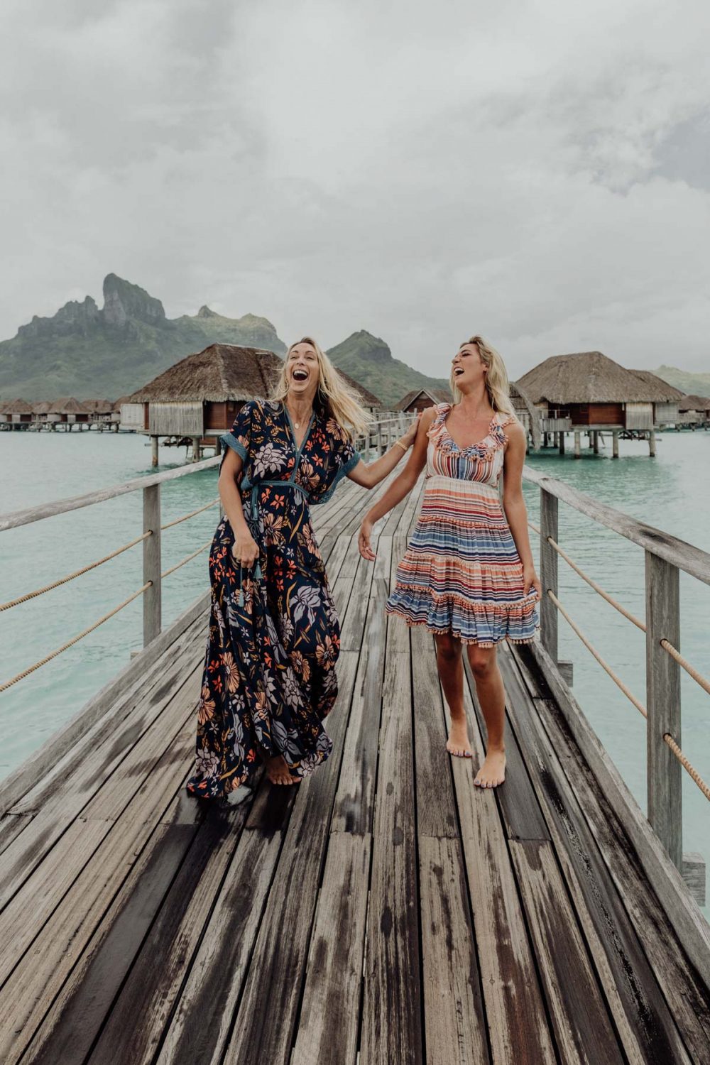Fashion photoshoot at the Four Seasons Bora Bora