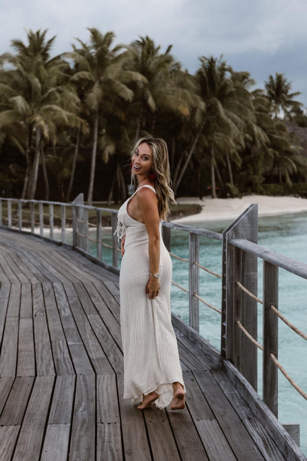 Fashion photoshoot at the Four Seasons Bora Bora