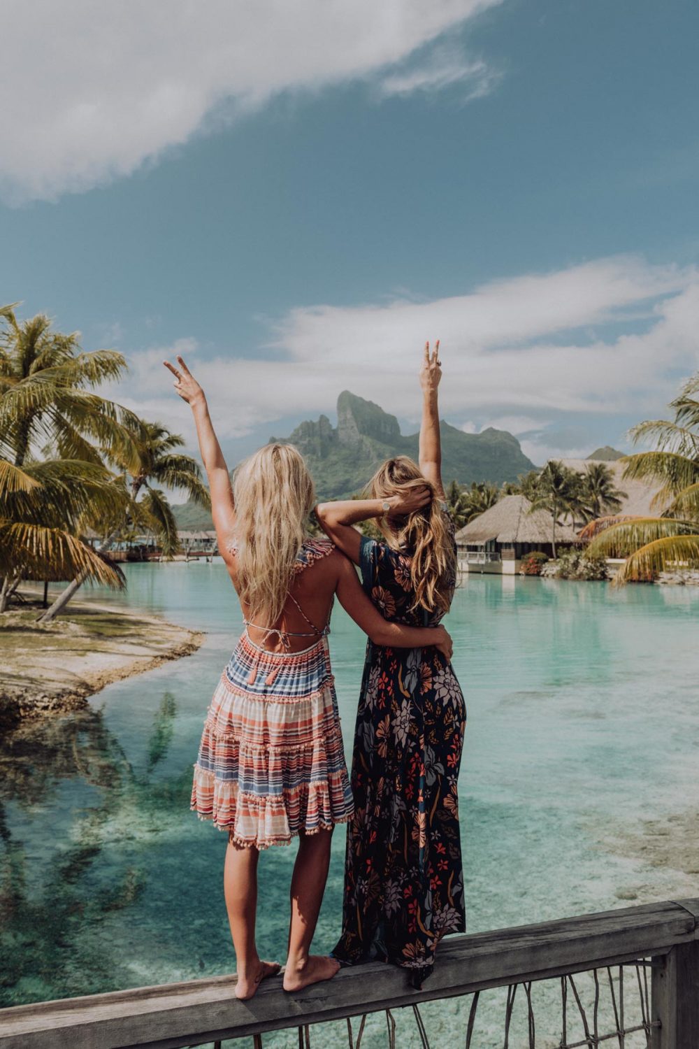 Fashion photoshoot at the Four Seasons Bora Bora