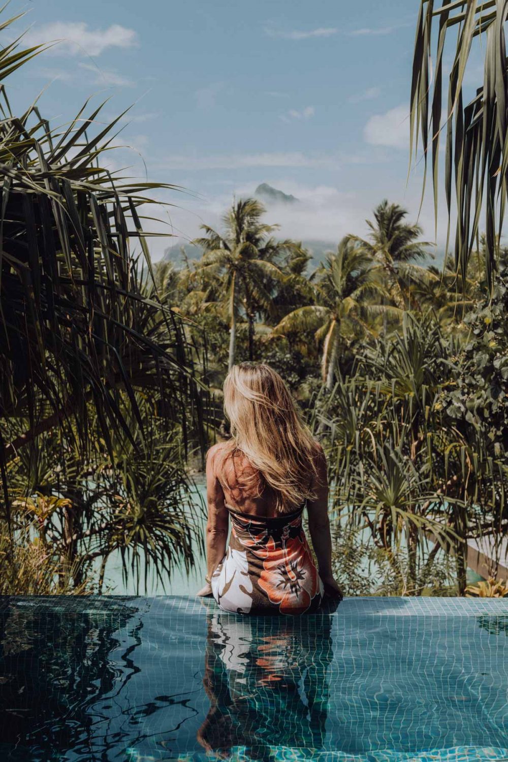 Fashion photoshoot at the Four Seasons Bora Bora