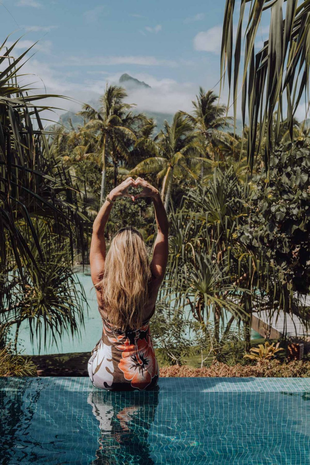 Fashion photoshoot at the Four Seasons Bora Bora