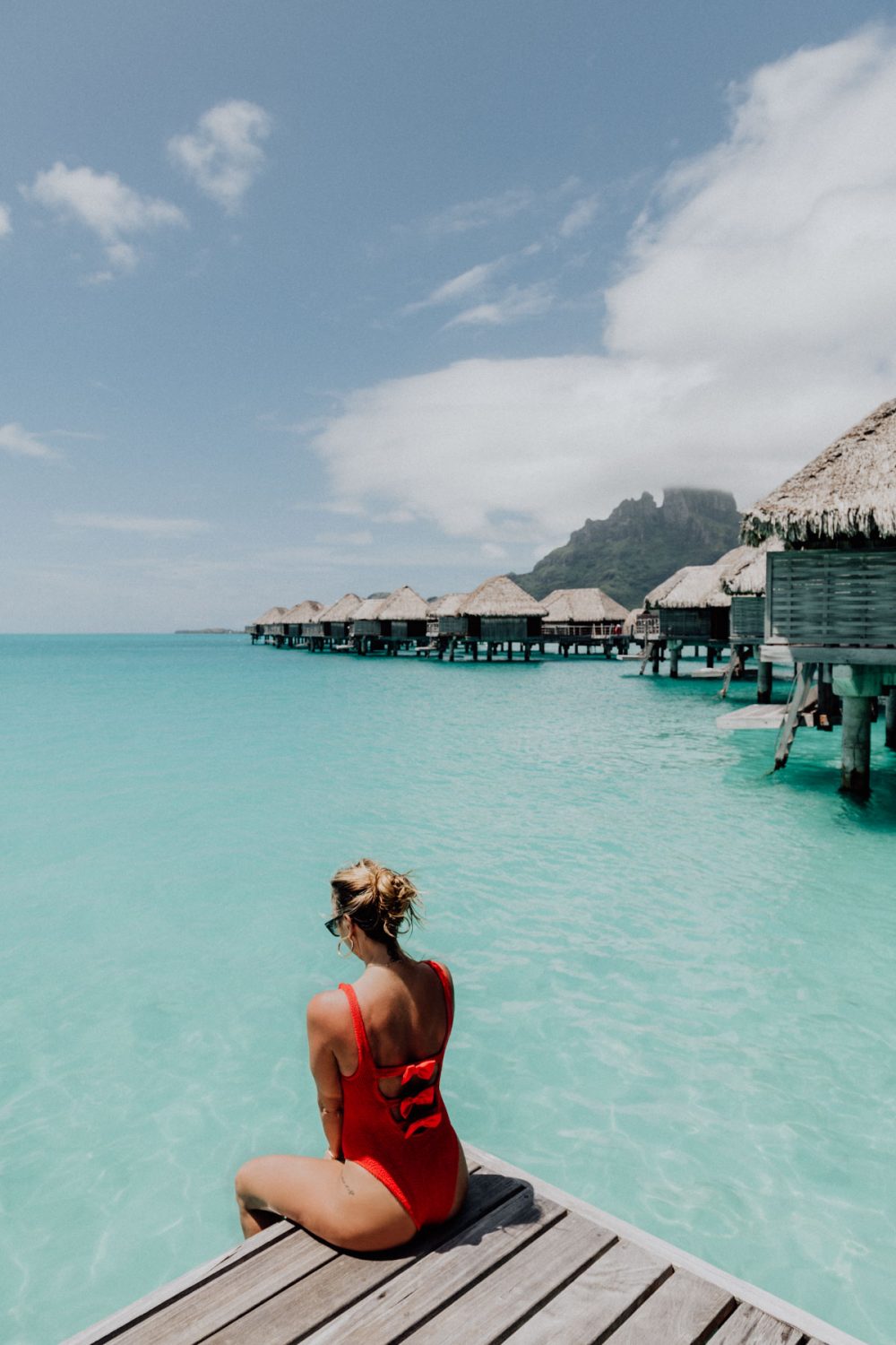 Fashion photoshoot at the Four Seasons Bora Bora