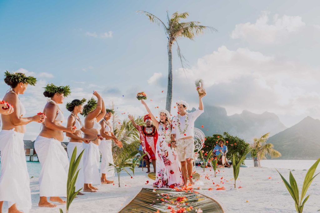 wedding at the Four Seasons Bora Bora