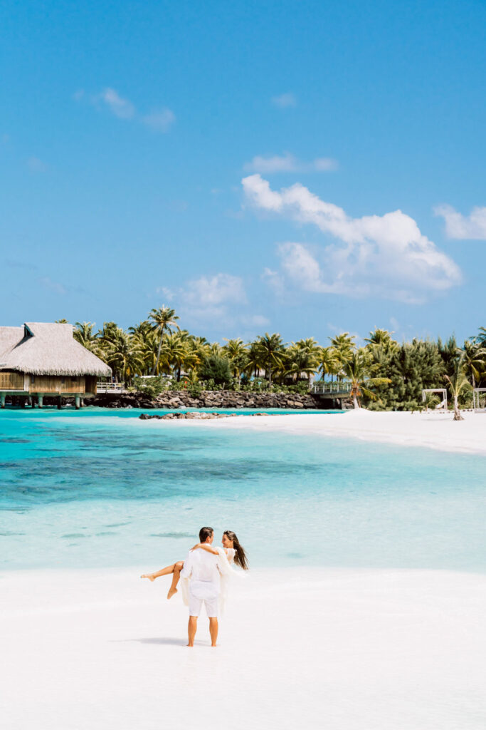 Photoshoot Conrad Bora Bora - Main beach