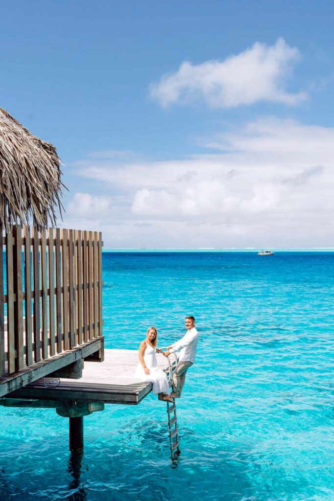 Photoshoot Conrad Bora Bora - Overwater bungalow