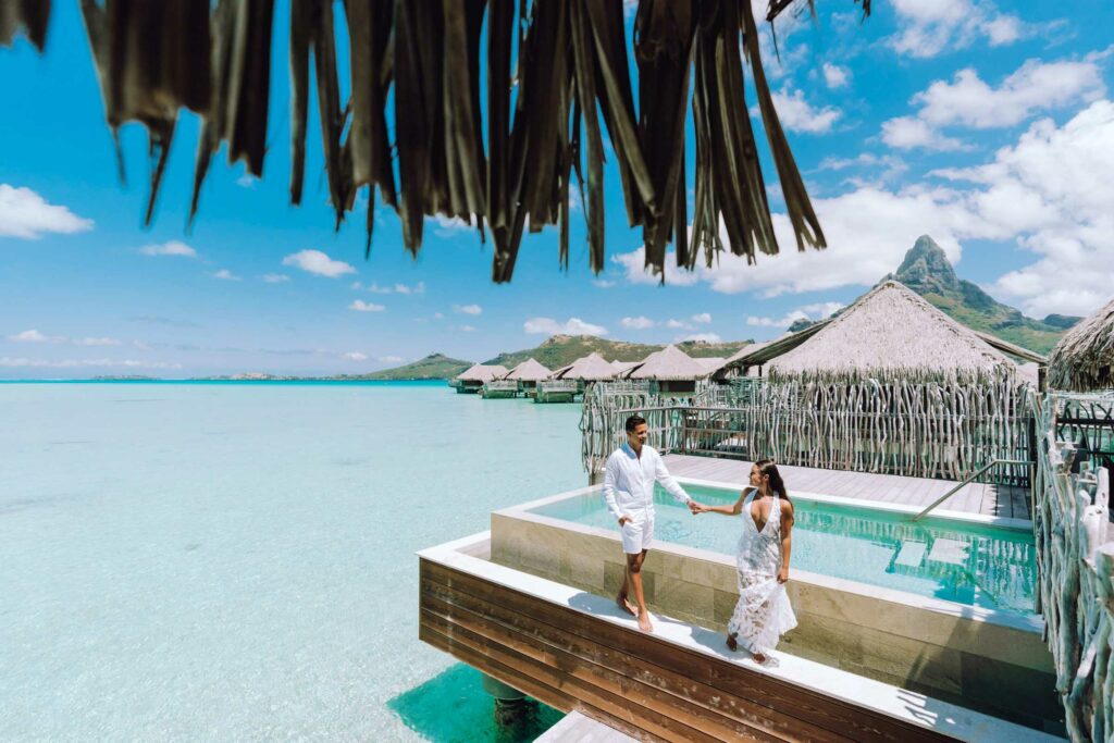 Photoshoot at the Intercontinental Thalasso Bora Bora - Overwater bungalow
