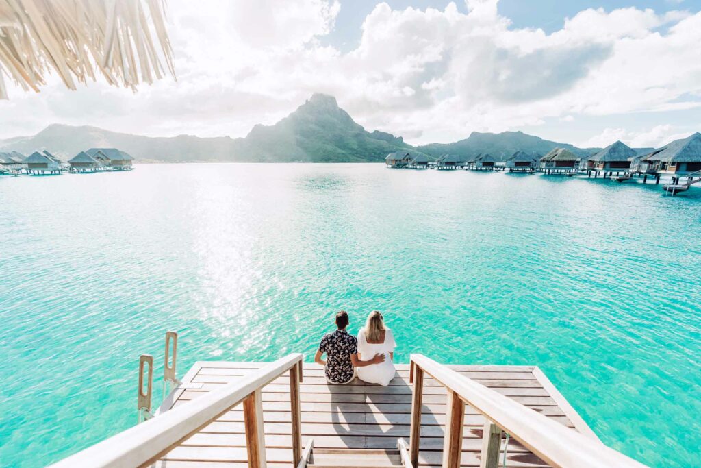 Photoshoot at the Intercontinental Thalasso Bora Bora - Overwater bungalow